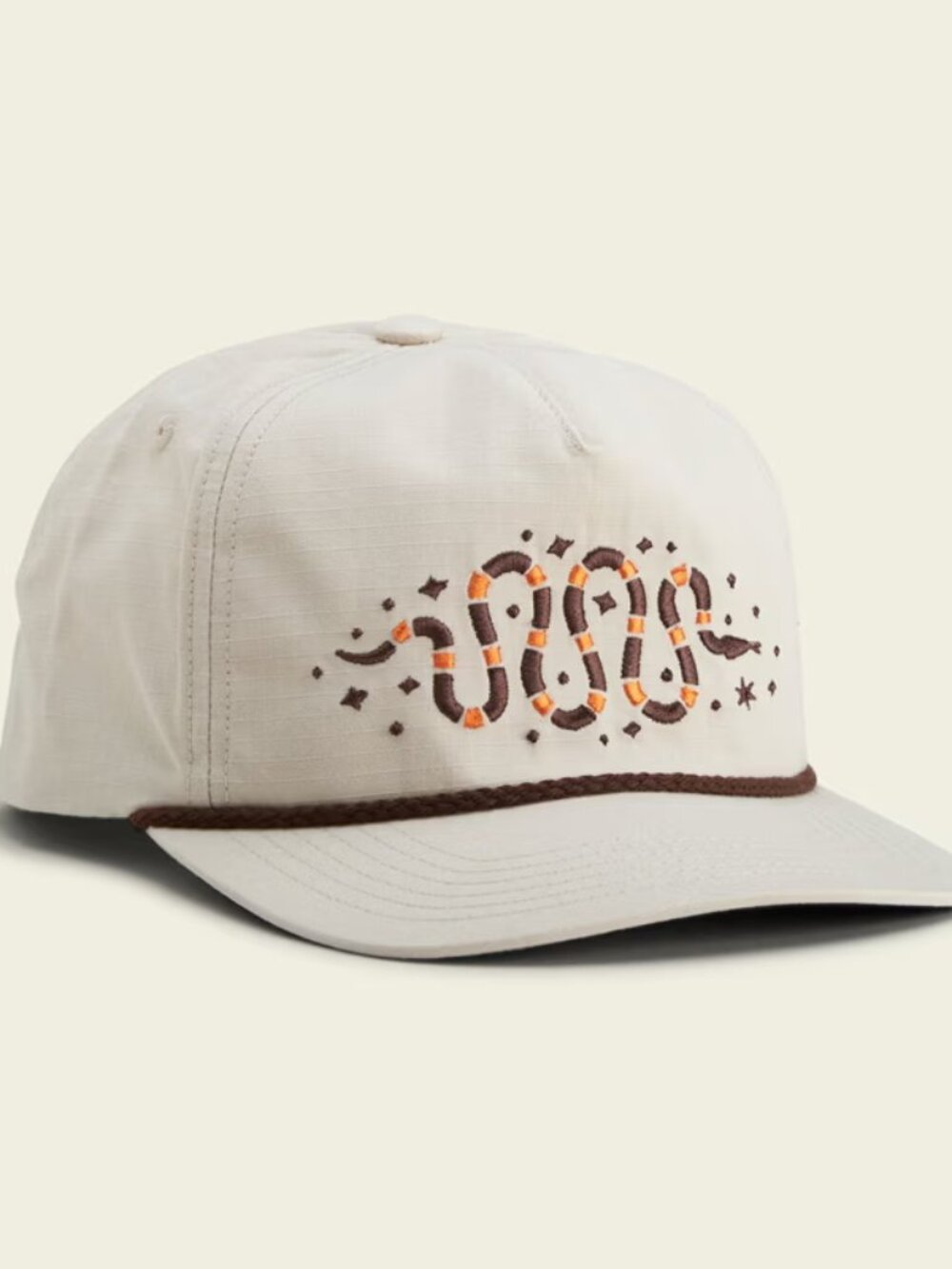 Howler Bros Crawling Coral Snake Snapback - Off White